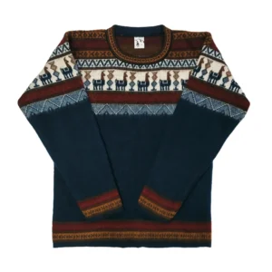 Petrol with brown tones Sweater
