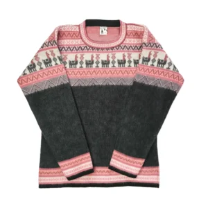 Dark gray with pink tones Sweater