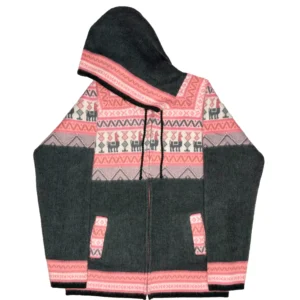 Dark gray with pink tones Hoodie